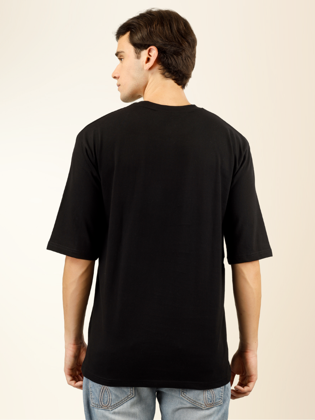 Men’s Regular Fit Cotton T-Shirt – Classic Comfort with Everyday Style - Black
