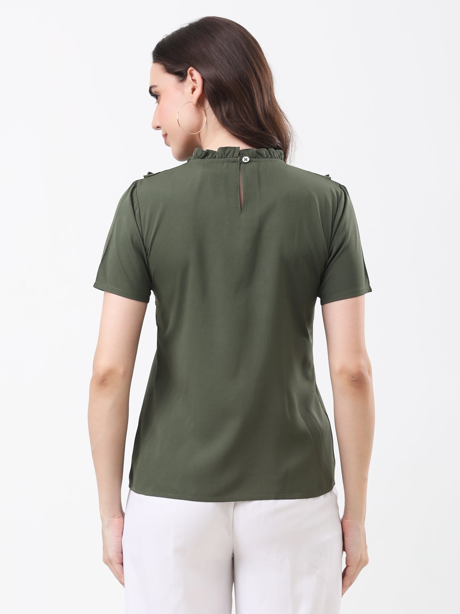 Olive Structured Everyday Top