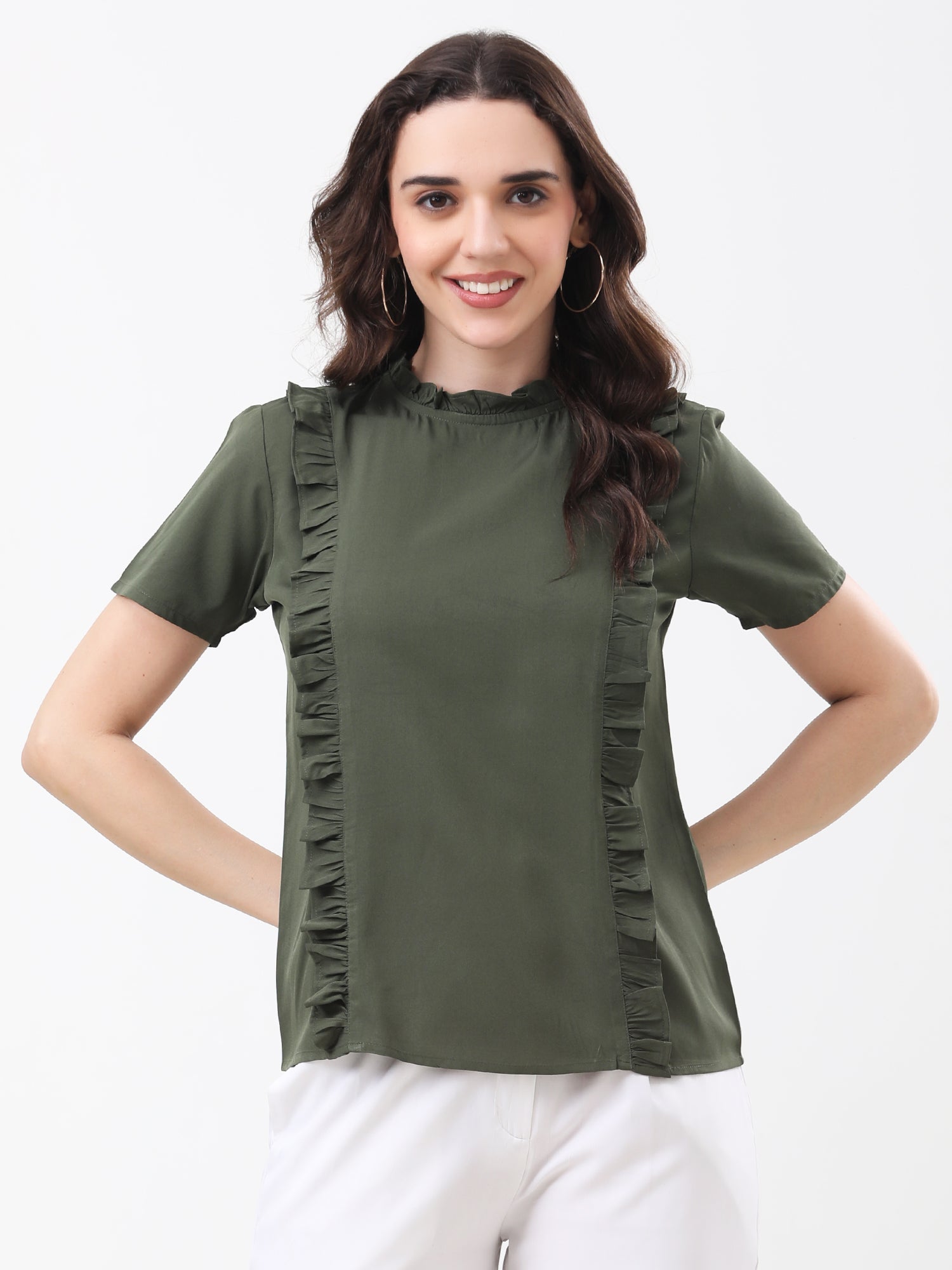 Olive Structured Everyday Top