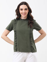 Olive Structured Everyday Top