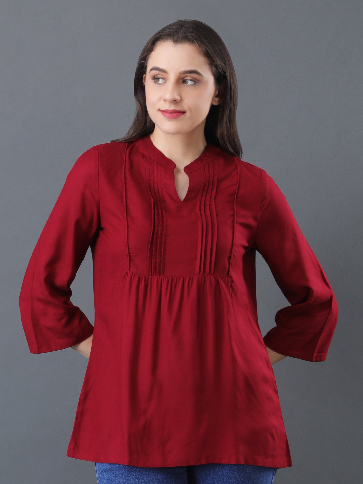 Solid Maroon Top