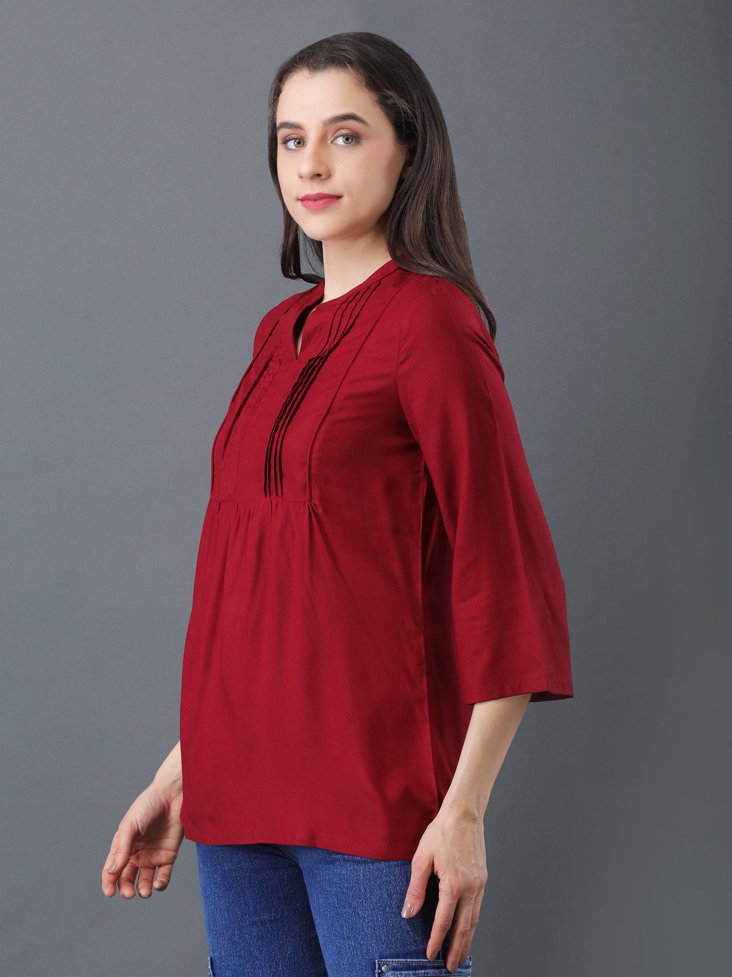 Solid Maroon Top
