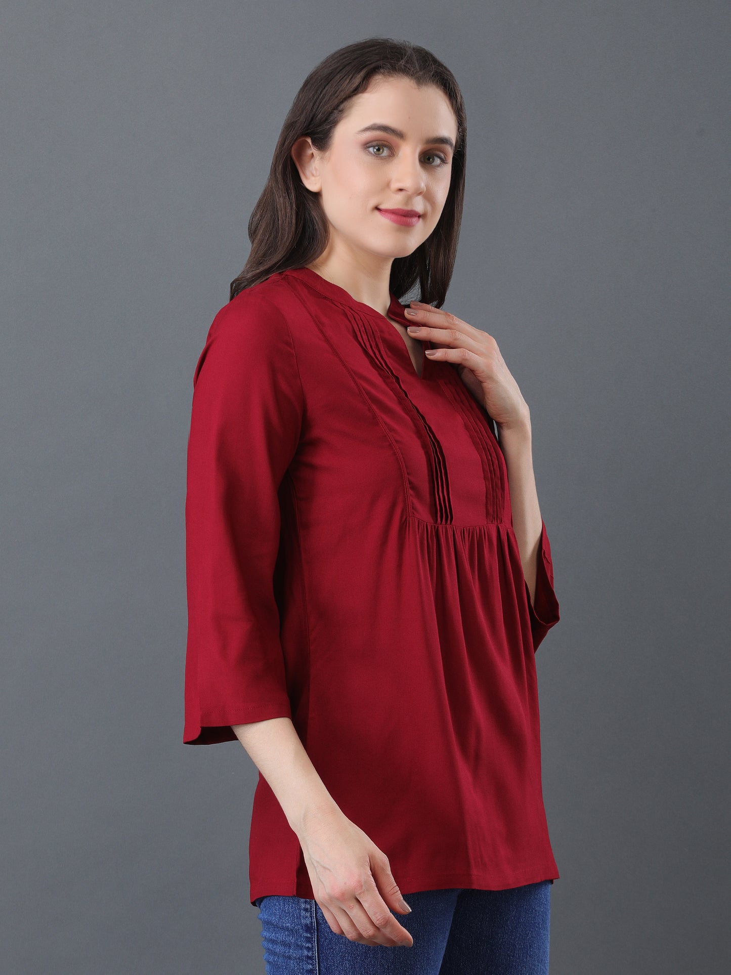 Solid Maroon Top