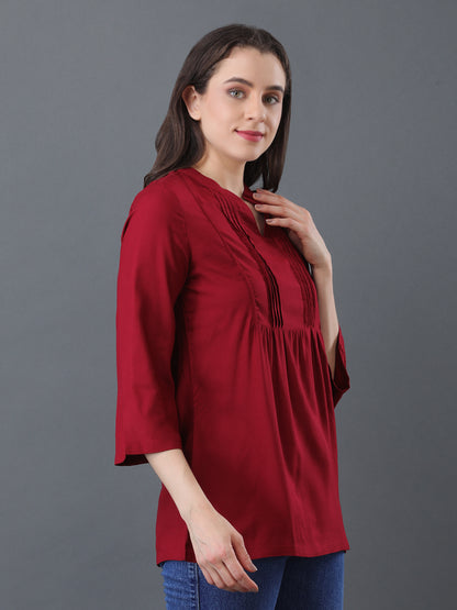 Solid Maroon Top