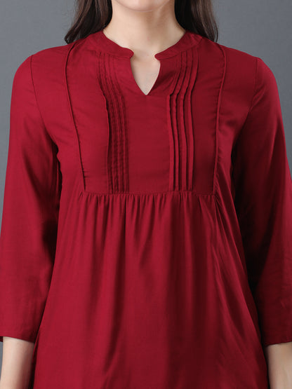 Solid Maroon Top