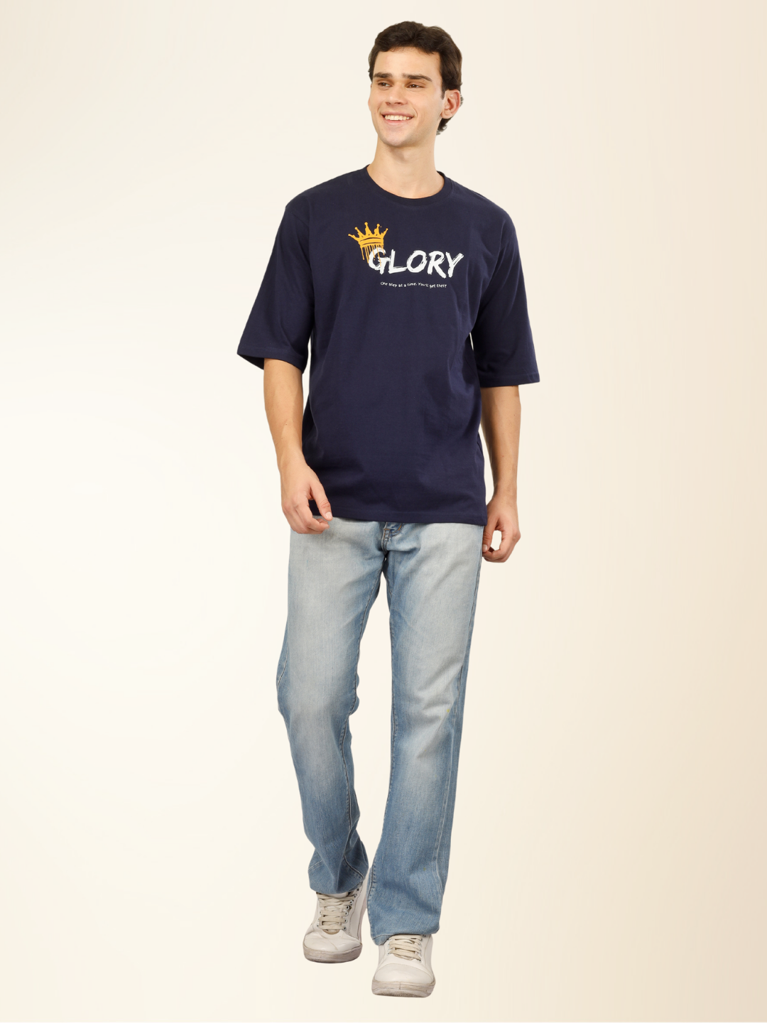 Men’s Regular Fit Cotton T-Shirt – Classic Comfort with Everyday Style - Navy