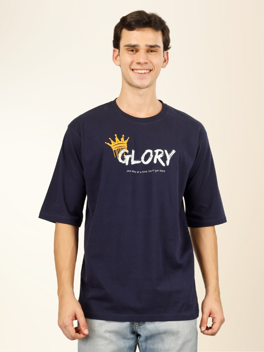 Men’s Regular Fit Cotton T-Shirt – Classic Comfort with Everyday Style - Navy
