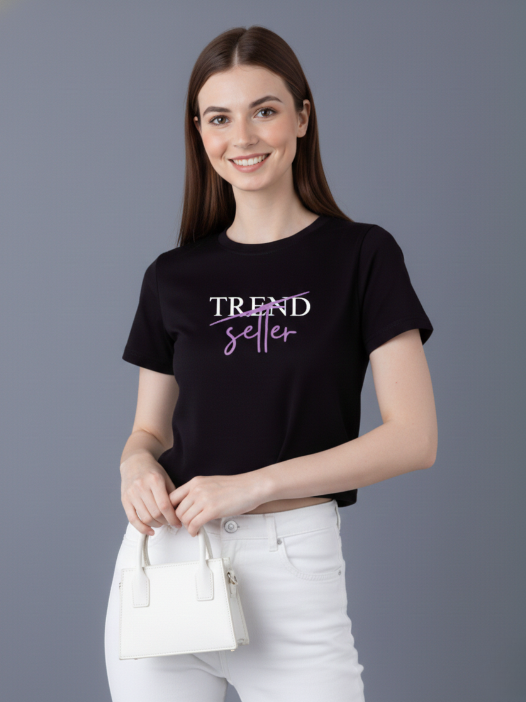 Women Solid Color Crop Top