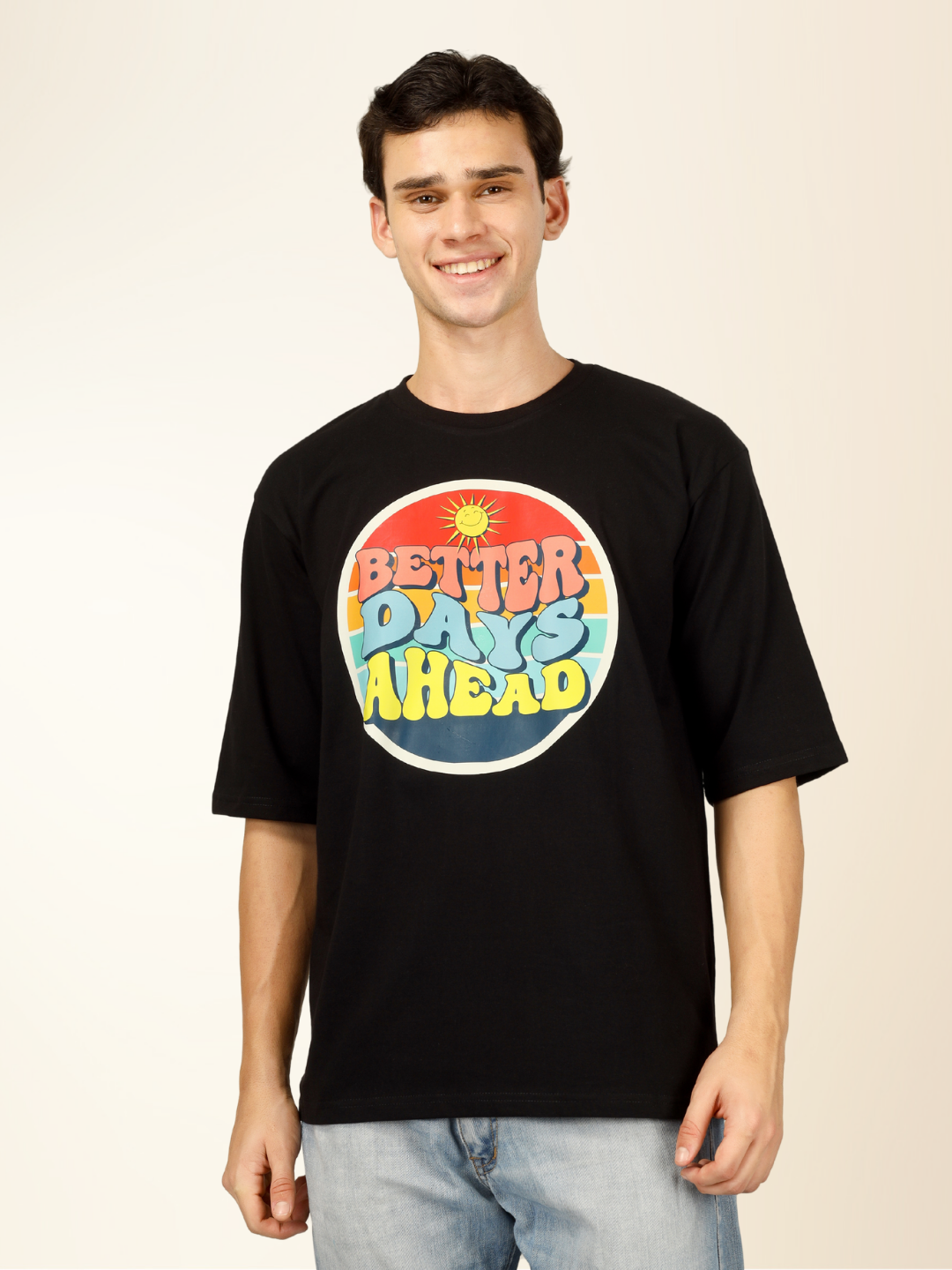 Men’s Regular Fit Cotton T-Shirt – Classic Comfort with Everyday Style - Black