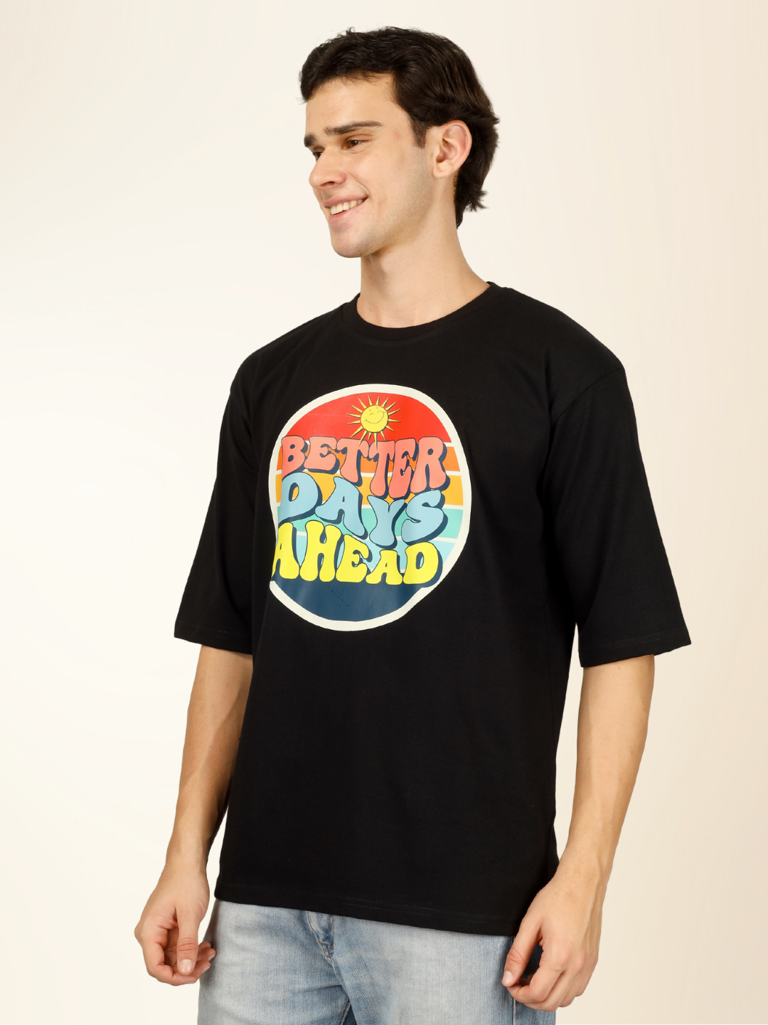 Men’s Regular Fit Cotton T-Shirt – Classic Comfort with Everyday Style - Black