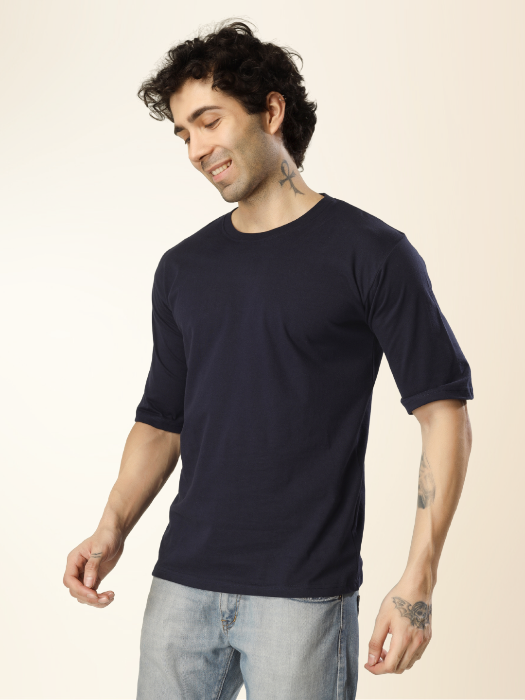 Men’s Classic Regular Fit T-Shirt – Simplicity Meets Comfort - Navy