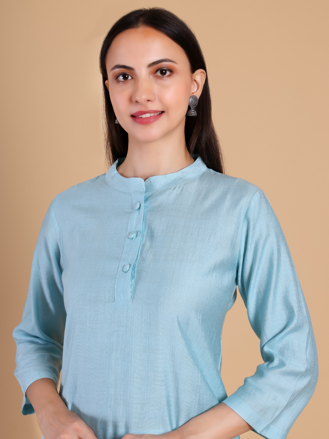 Sky Blue Vertican Kurta Set