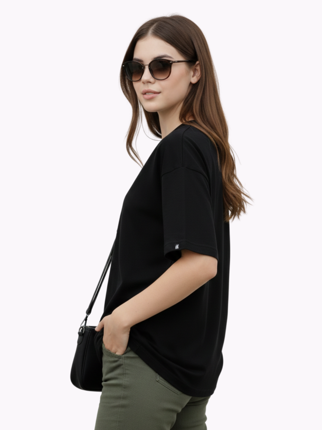 Women Printed Empower Cotton T-Shirt | Oversized