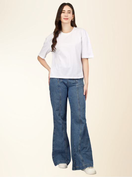 Oversized Cotton Tee – Laid-back Fit with Urban Edge