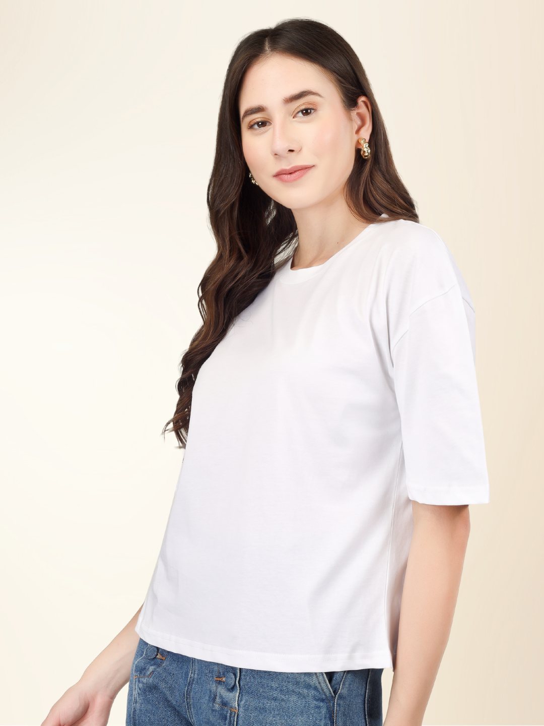 Oversized Cotton Tee – Laid-back Fit with Urban Edge